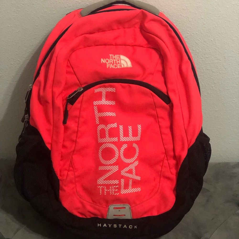 North face hot pink backpack